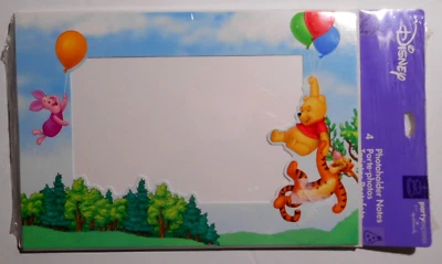 Hallmark Disney WINNIE THE POOH Tigger Piglet Photo Holder Note Card Frames USA - Image 1 of 3