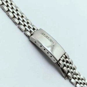 9 mm Seiko Beads of Rice Stainless Steel Vintage Woman’s Watch Bracelet - Picture 1 of 9