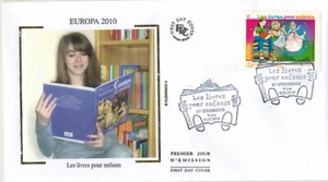 2010 Fdc-Enveloppe soie 1°Jour**Europa-Livres pour enfants-Timbre-Yv.4445 - Imagen 1 de 1