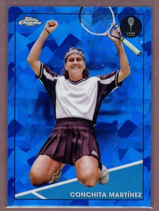 2021 Topps Chrome Sapphire Tennis #42 Conchita Martinez