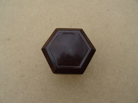 Vintage Antique Bakelite Art Deco 1930's  hexagonal door knob Cover