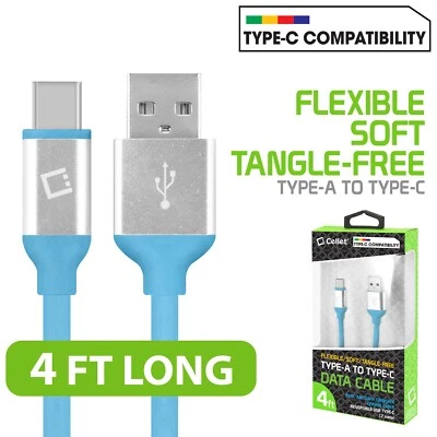 Cellet 4 Feet USB-C Data Cable Compatible with iPhone 15 Series - Blue - Image 1 of 4