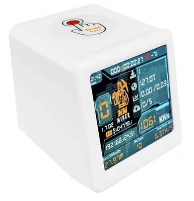 ✅✅TV NerdMiner - 1060KH/s - Mega Power  - Lotto BitCoin Miner 1W in white✅✅ - Bild 1 von 4