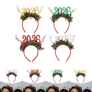 Christmas Headband Cute Hairbands for Anniversaries Wedding Masquerade Party - Picture 1 of 28