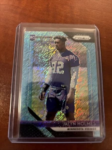 2018 Panini Prizm Blue Shimmer Prizm 2/9 Jalyn Holmes #269 Rookie RC Vikings - Picture 1 of 2
