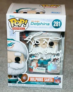 RICKY WILLIAMS "SANTA SMOKES WEED" Signed Dolphins FUNKO POP #281 + Beckett COA - Picture 1 of 5