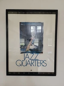 Seltenes Wallin handsigniertes 1981 New Orleans JAZZ QUARTERS Fairmont Hotel Poster... - Bild 1 von 10