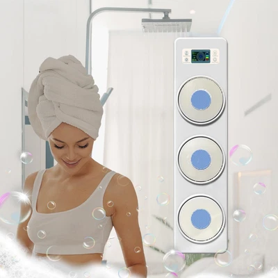 Spazzola Elettrica per Il Corpo, Spazzola Schiena Doccia Montata a Parete Con 3  - Immagine 1 di 4