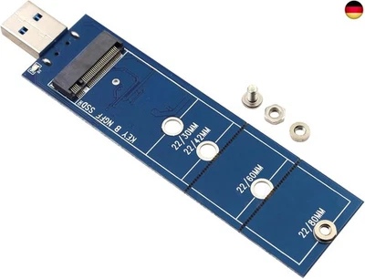  M.2 USB Adapter, SATA SSD zu USB 3.0 Adapter, M.2 auf USB 3.0 Adapterkarte,  - Bild 1 von 4