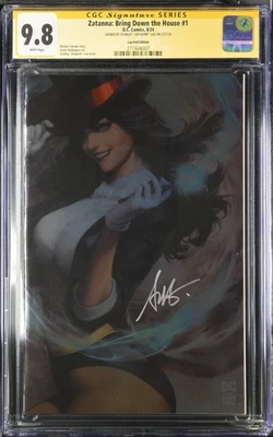 CGC SS 9.8 Zatanna: Bring Down the House # 1 Artgerm Foil Virgin Variant Cover - Image 1 of 2