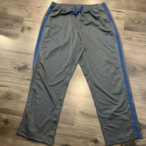 Nike Jogginghose Herren 2XL grau Kordelzug Taschen leicht blau Seitenstreifen - Bild 1 von 6