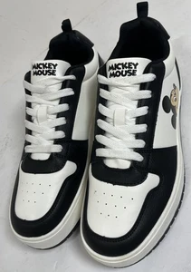 Disney Mickey Mouse Low Top women’s Sneakers Black and white Disney sz 9 NWOB - Picture 1 of 9