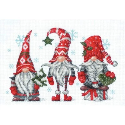 Kit Punto Cruz Gnomos 2171 RIOLIS 30x21cm Foto 1 de 4