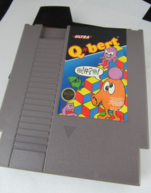 Nintendo NES cartridge Q*BERT qbert (3 SCREW) 1985 vintage EARLY TESTED WORKS