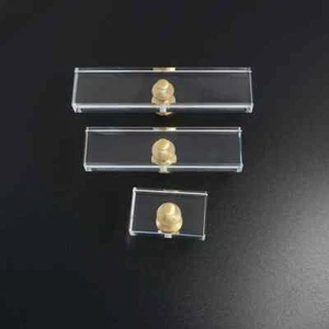 MFYS Gold Clear Acrylic Dresser Knob Drawer Knobs Drawer Pulls Cabinet Knobs - Picture 1 of 14