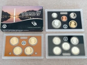 2014 Silver Proof Set U.S. Mint Original Government Packaging With COA - Picture 1 of 10