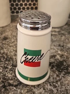 Vintage Italian Flag Ceramic Grated Parmesan Cheese Shaker Pizzeria Decor - Picture 1 of 6