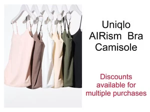 UNIQLO Bra Camisole AIRism Women's 6 Colors size Xs-4XL Japanese Exclusive - Picture 1 of 9