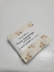 Primitive Gatherings Fabric Floral Low Volume Mini 2.5 Inch Moda OOP CHARM PACK - Picture 1 of 1
