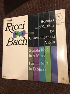 DL10151 Ricci plays Bach Sonata No. 2 & Partita No. 2 for Unaccompanied Violin - Picture 1 of 6