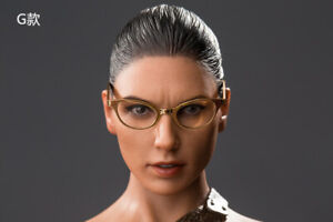 JIAOU DOLL 1:6 Gold Glasses Scene Props Model For 12'' Male Female Figure Head  