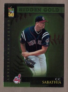 C.C. SABATHIA 2001 Topps GOLDEN ANNIVERSARY Insert Card #GA37 Indians Foil 37 01 - Picture 1 of 1