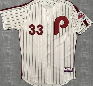 Authentic Majestic MLB Philadelphia Phillies Cliff Lee TBTC Baseball Jersey - Picture 1 of 14
