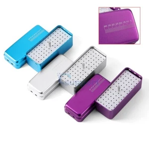 72 Hole Dental Sterilizer Case Burs Endo Files Holder Disinfection Box Autoclave - Picture 1 of 12