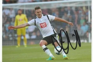 DERBY: JASON SHACKELL SIGNED 6x4 ACTION PHOTO+COA - Imagen 1 de 1