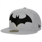 Batman New 52 Logo New Era 59Fifty Fitted Hat Grey