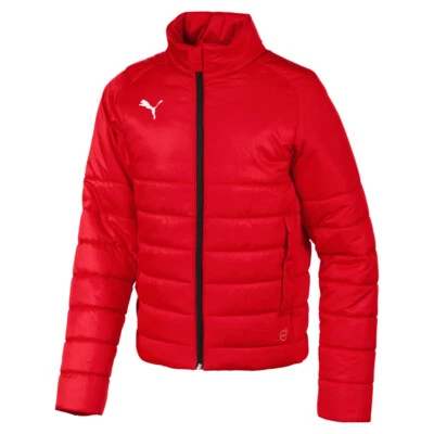 PUMA Liga Padded Full Zip Jacket Youth Boys Red Casual Athletic Outerwear 655625 - Image 1 of 2