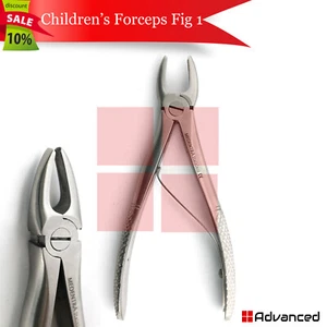 Pinzas para niños de extracción dental Fig.1 instrumento quirúrgico pediátrico de raíz superior - Imagen 1 de 4