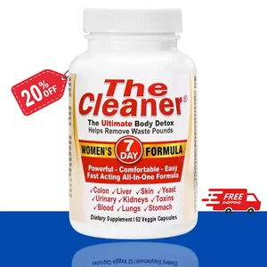 The Cleaner Women's 7 Day Formula 52 Cap Fast Free 1st Class Shipping Body Detox - Picture 1 of 8