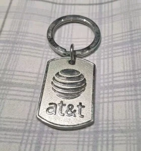 Keychain AT&T Globe Logo Metal - Picture 1 of 1
