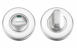 Push On Rose Disabled Bathroom Lock Turn & Release With Red and Green Indicator - Picture 1 of 4