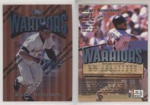 1997 Topps Finest Common - Bronze Rickey Henderson Common Bronze #63 HOF