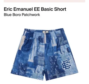 NEU Eric Emanuel Basic Shorts SS23 Gr. M blau Boro Patchwork EE *IN HAND!* - Bild 1 von 1