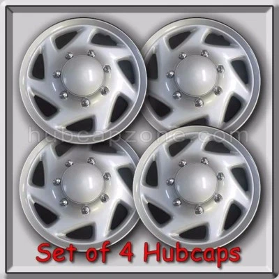 Set 4 16" 1997-2016 Ford Van E-150, E-250, E-350 Hubcaps, Econoline Wheel Covers - Image 1 of 2