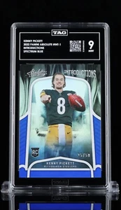 2022 Panini Absolute Kenny Pickett Introductions Blue Spectrum /50 TAG 9 - Picture 1 of 2