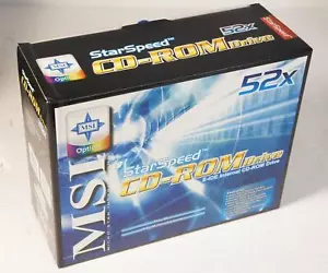 Vintage MSI Starspeed 52x E-IDE internes CD-ROM-Laufwerk - neu & verpackt - Bild 1 von 2