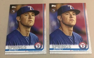 2019 Topps Series 2 #605 ⚾️ Jeffrey Springs RC Texas Rangers ⚾️2 Rookie Card Lot - Picture 1 of 2