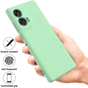 For Motorola Edge 50 Fusion, Luxury Shockproof Soft Liquid Silicone Cover Case - Picture 1 of 24