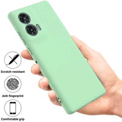 For Motorola Edge 50 Fusion, Luxury Shockproof Soft Liquid Silicone Cover Case - Image 1 of 4