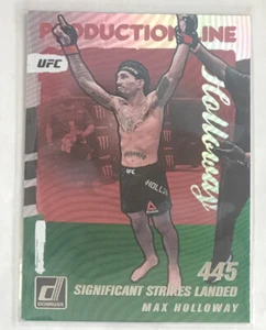 2022 Donruss UFC Max Holloway PRODUCTION LINE GREEN FOIL #9 - Picture 1 of 2