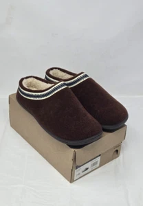 Zapatillas zueco Clarks para mujer de fieltro de lana con cuello azteca marrón talla 11 - Imagen 1 de 7