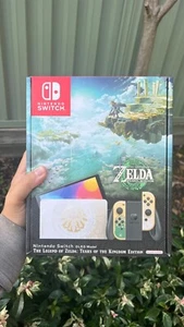 Nintendo Switch OLED Console Zelda Tears of the Kingdom Bundle With Box (New) - Picture 1 of 1