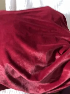 3 Yards Stretch Velvet Fabric, 60" Wide Ruby Red - Picture 1 of 5