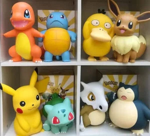 Pikachu Charmander Eevee Figure / Statua PVC Collezionabile Regalo Bambini - Foto 1 di 9
