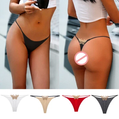 Womens Lingerie Thong G-string T-back Briefs Bikini Panties Knicker Underwear . - Image 1 of 4