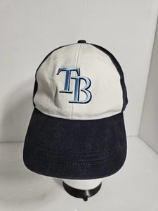 Gorra de béisbol favorita de los fanáticos niños Tampa Bay Rays MLB gancho y bucle usada - Imagen 1 de 10